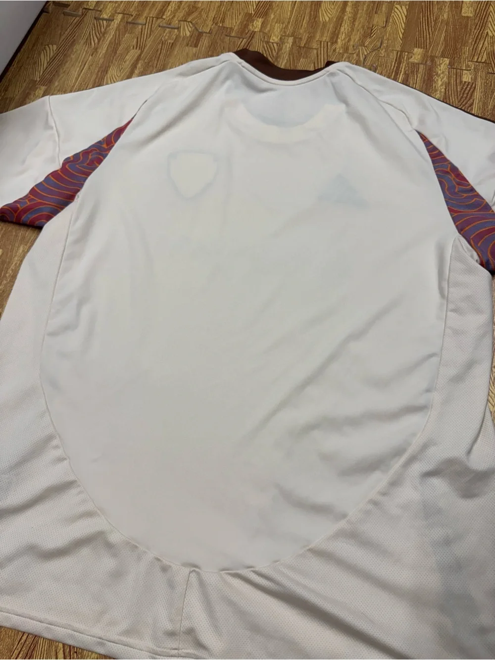 DC United MLS Adidas Aeroready Soccer Jersey Cream Brown Design Size L